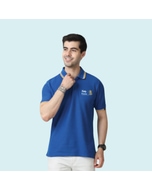 Marks & Spencer Polo T-shirt Tipping-Blue with Yellow
